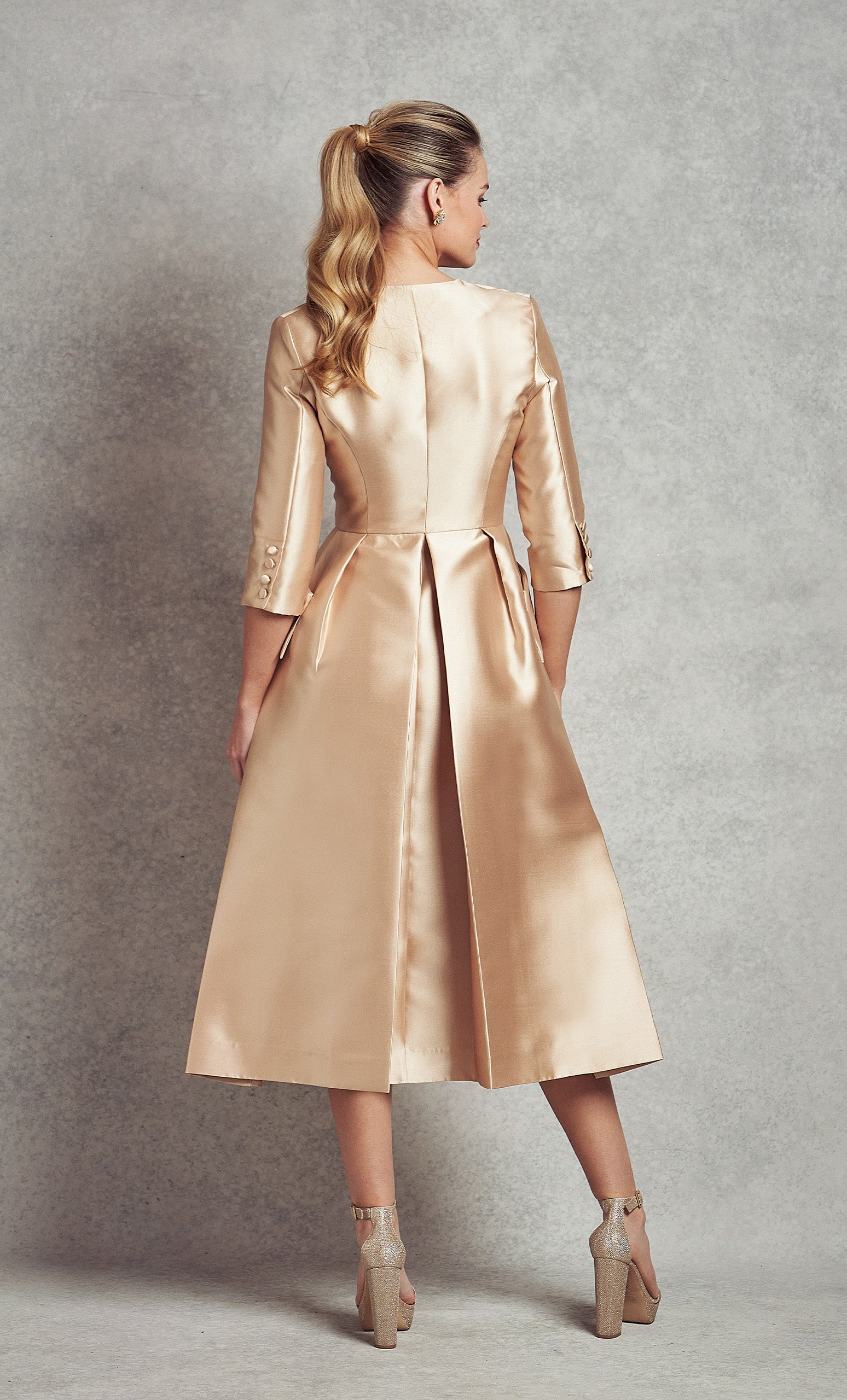 Jackie O Dress Coat | Gold |