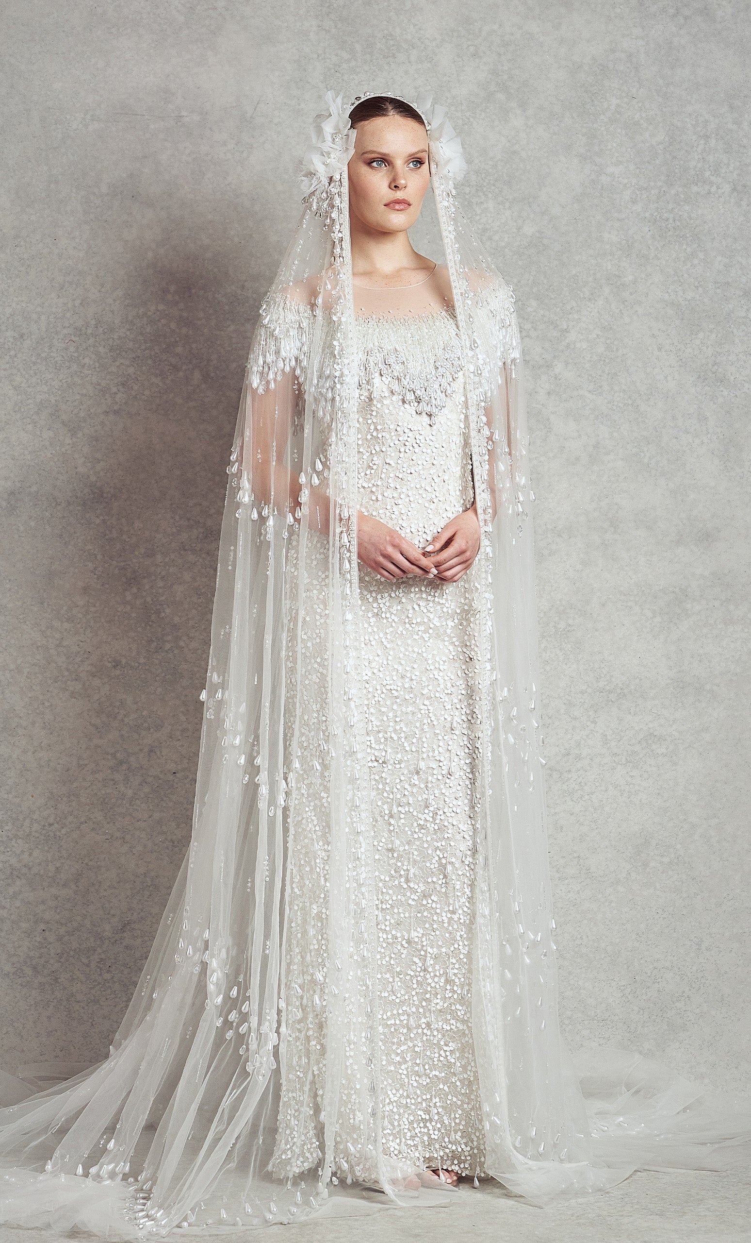 Juno Bridal Veil | V1-C13 | White |